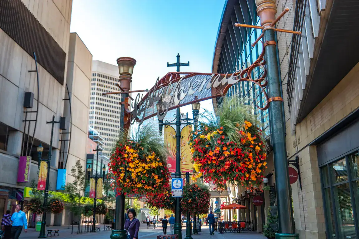 Downtown community in Calgary