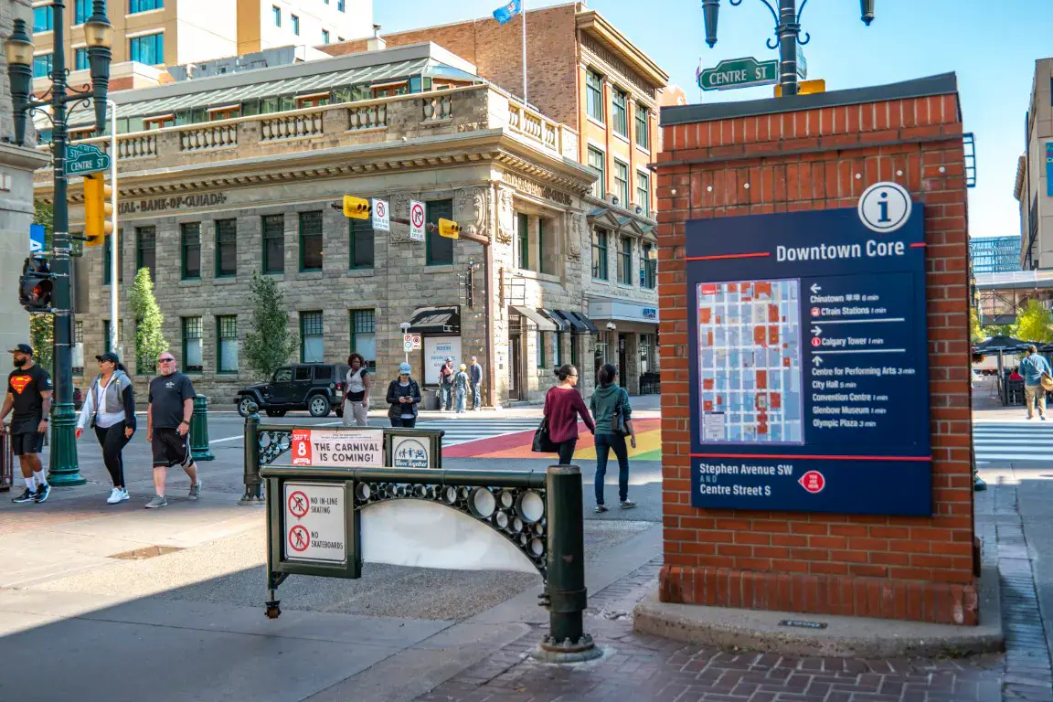 Downtown community in Calgary
